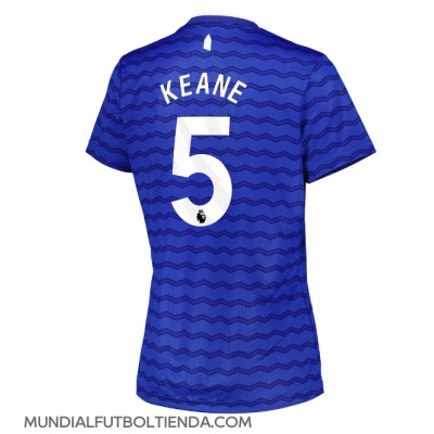 Camiseta Everton Michael Keane #5 Primera Equipación Replica 2025-26 para mujer mangas cortas Camiseta Everton Michael Keane #5 Primera Equipación Replica 2025-26 para mujer mangas cortas
